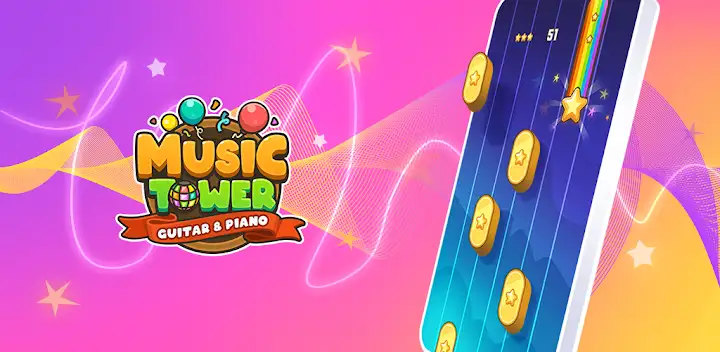 Music Tower: Tap Tiles — Android game banner