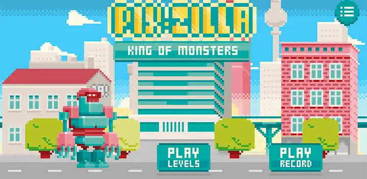 Pixzilla: King of the Robots — Android game banner