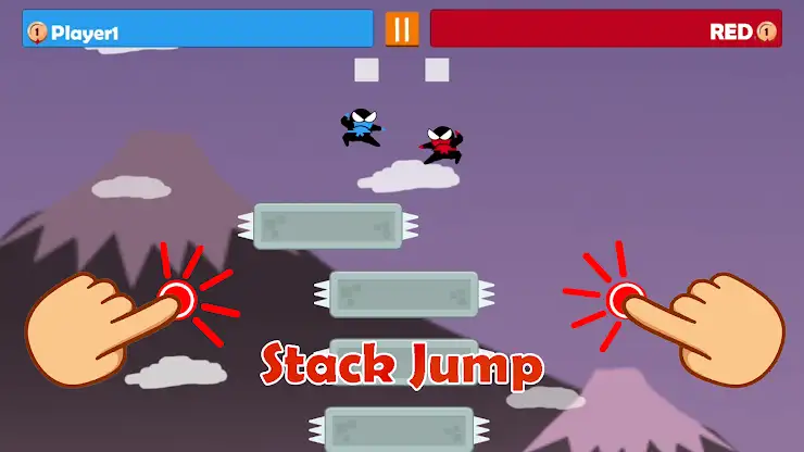 Jumping Ninja Party 2 Player screenshot 6