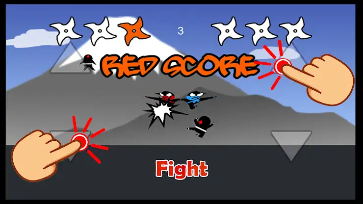 Jumping Ninja Party 2 Player screenshot 2