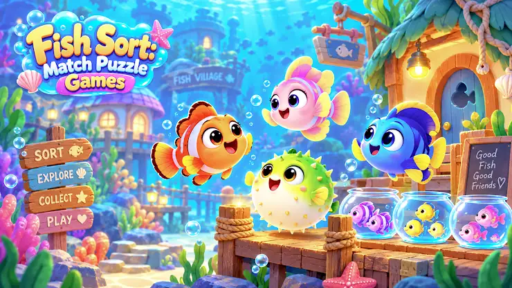 Fish Sort: Match Puzzle Games screenshot 8