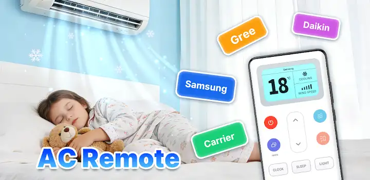 Universal AC Remote Control — Android app banner