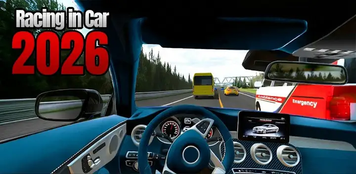 Racing in Car 2021 — Android game banner