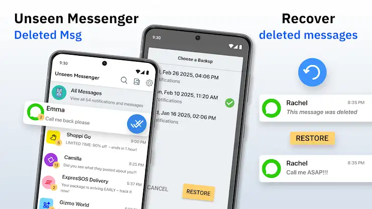 Unseen Messenger - Deleted Msg screenshot 7