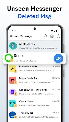 Unseen Messenger - Deleted Msg screenshot 1