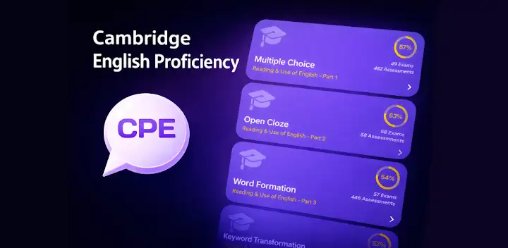 English C2 Tests (CPE) — Android app banner