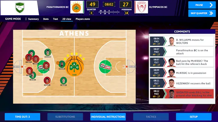 iBasketball Manager 23 screenshot 2