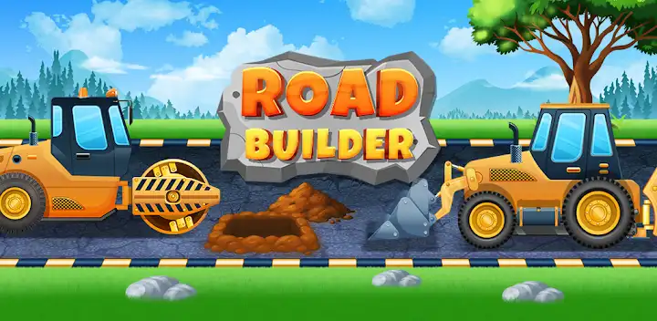 Road Builder Construction Game — Android game banner
