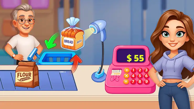 Supermarket Cashier Store Game screenshot 1