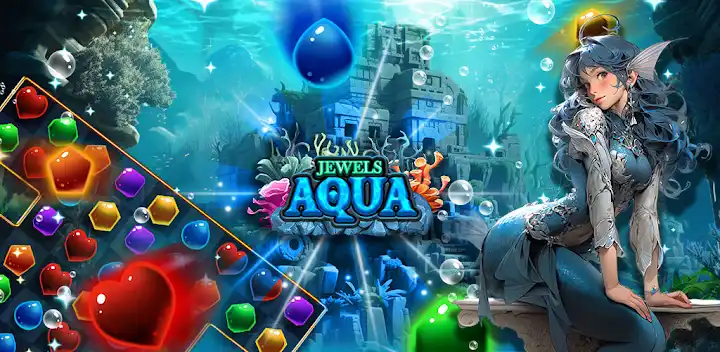 Jewel Aqua — Android game banner