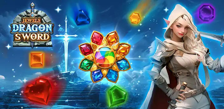 Jewel Dragon Sword — Android game banner