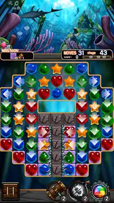 Jewel Poseidon : Jewel Match 3 screenshot 1