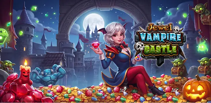 Jewel Vampire Castle — Android game banner
