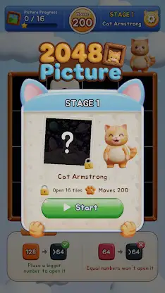 2048 Picture: Number Puzzle screenshot 1