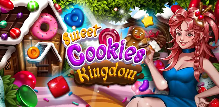 Sweet Cookies Kingdom_Match 3 — Android game banner
