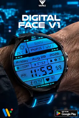 Digital Face V1 Watch Face screenshot 4