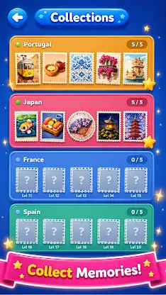 Jigsaw Travel: Cards Match screenshot 3