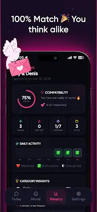 Vibly: Couples Quiz & Tracker screenshot 2