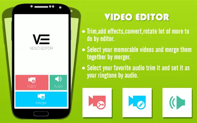Video editor: mute, compressor screenshot 1