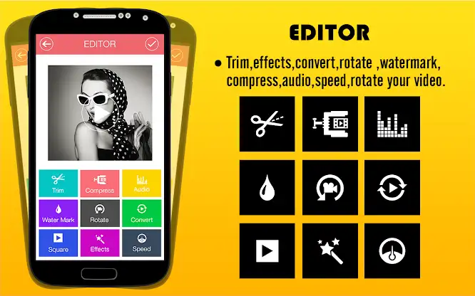 Video editor: mute, compressor screenshot 2