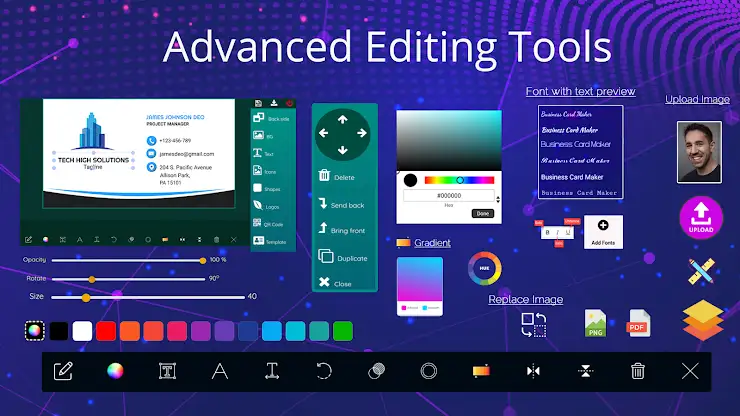 Business Card Maker, Visiting screenshot 7