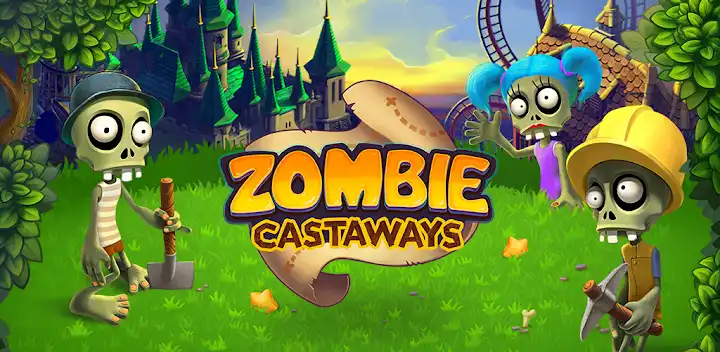 Zombie Castaways — Android game banner