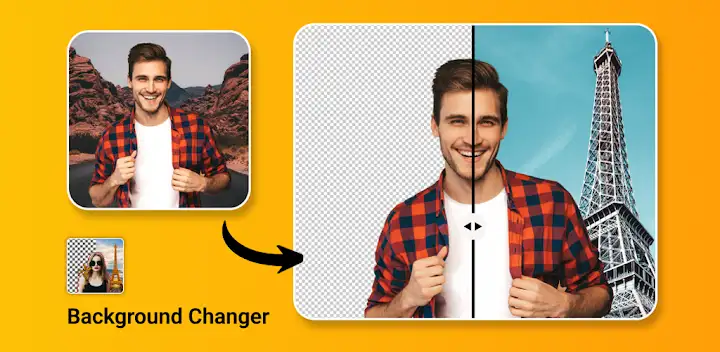 Photo Background Changer — Android app banner