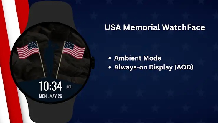 USA Memorial Watch Face screenshot 8