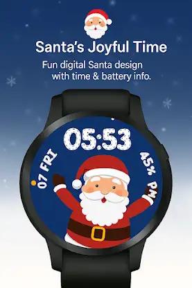 Merry Santa WatchFace screenshot 1