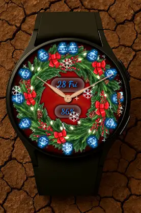 Christmas wreath Watch Face screenshot 6