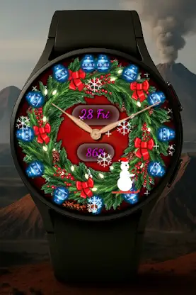 Christmas wreath Watch Face screenshot 7