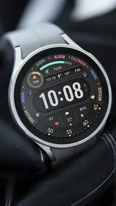 Colored Arc Text ZKin Watch screenshot 2