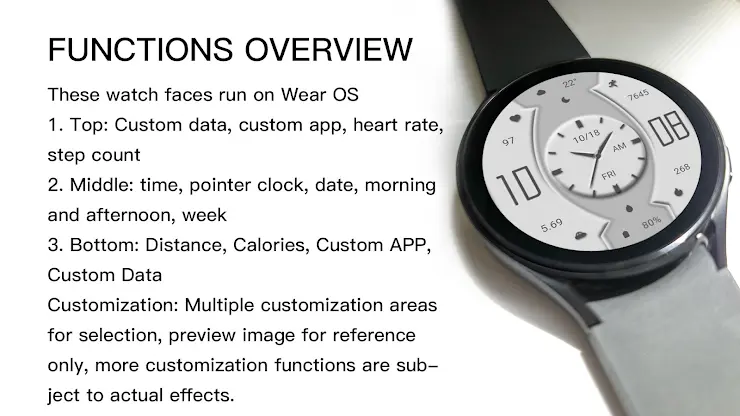 Grayish White For Wear OS screenshot 2
