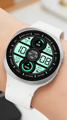 Mint Green Clock ZKin Watch screenshot 5