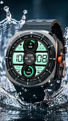 Mint Green Clock ZKin Watch screenshot 4