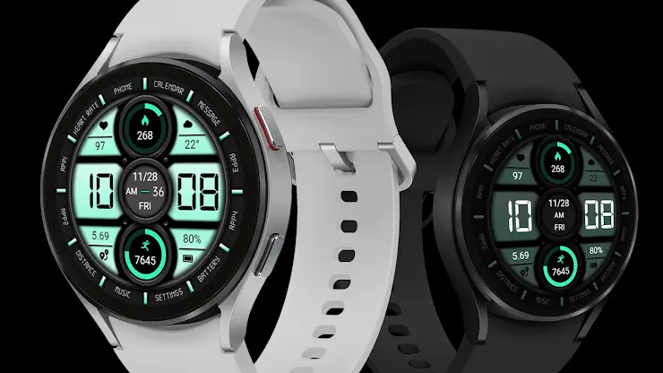 Mint Green Clock ZKin Watch screenshot 6