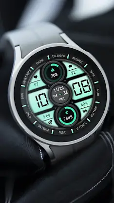 Mint Green Clock ZKin Watch screenshot 7