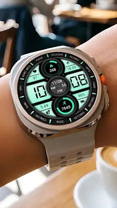 Mint Green Clock ZKin Watch screenshot 2