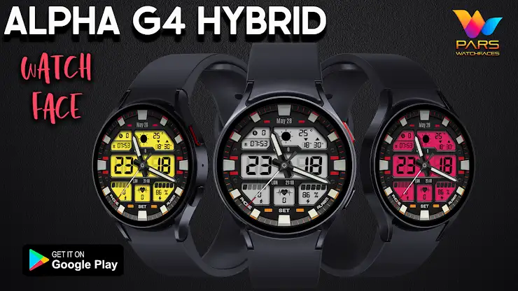 Alpha G4 Hybrid Watch Face screenshot 2
