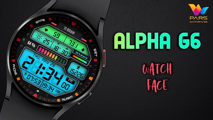 Alpha G6 Digital Watch Face screenshot 7
