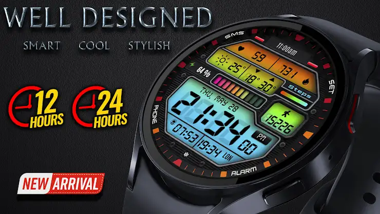 Alpha G6 Digital Watch Face screenshot 3