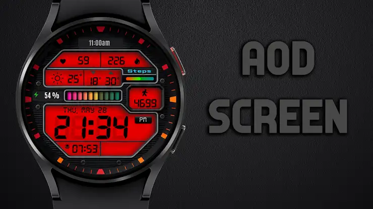 Alpha G6 Digital Watch Face screenshot 8