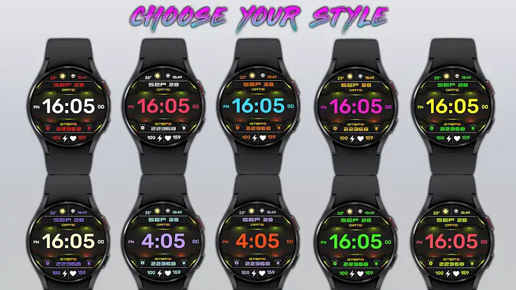 Aura Digital Watch Face screenshot 1