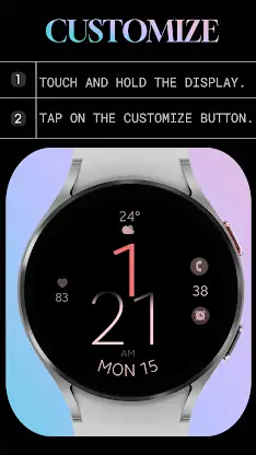 Battery v4 digital watch face screenshot 8