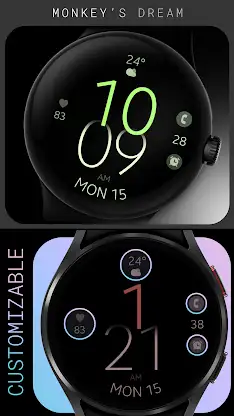 Battery v4 digital watch face screenshot 3
