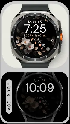 Bronze Flowers watch face screenshot 6