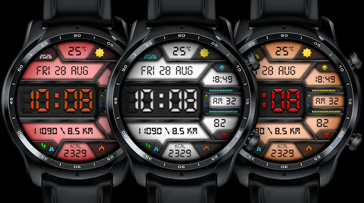 DIGI BURNADO WS17 Watch face screenshot 1
