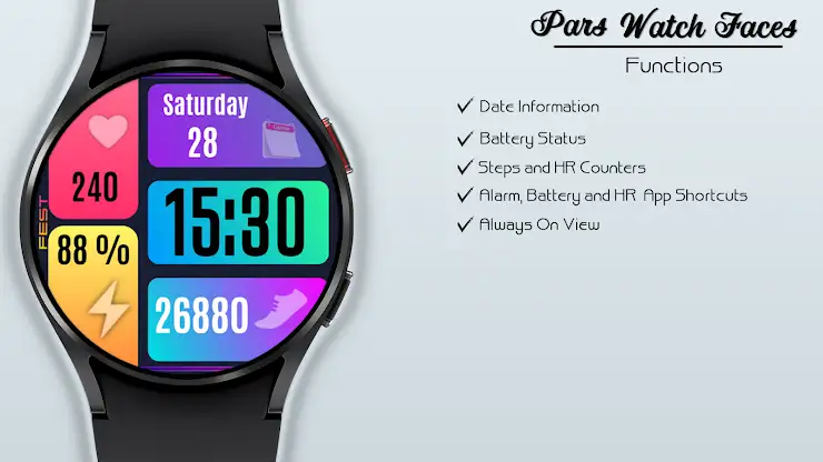 Color Fest Digital Watch Face screenshot 4