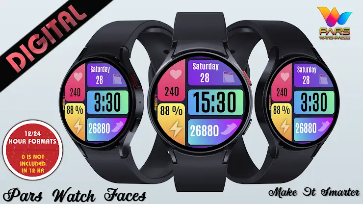 Color Fest Digital Watch Face screenshot 1