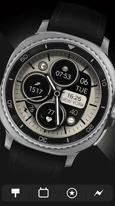 Modern Beige Analog Watch Face screenshot 5
